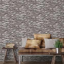 Galerie Wallcoverings Product Code: 7337 - Evergreen Wallpaper Collection Galerie Wallcoverings Product Code 7337 - Evergreen Wallpaper Collection - Grey Colours - Rock Wall Design
