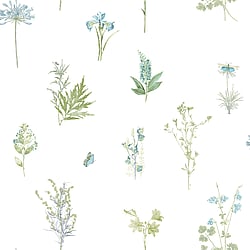Galerie Wallcoverings Product Code: 7343 - Evergreen Wallpaper Collection Galerie Wallcoverings Product Code 7343 - Evergreen Wallpaper Collection - Aqua Colours - Botanical Design