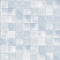 Galerie Wallcoverings Product Code: 7346 - Evergreen Wallpaper Collection Galerie Wallcoverings Product Code 7346 - Evergreen Wallpaper Collection - Light Blue Colours - Aqua Tile Design