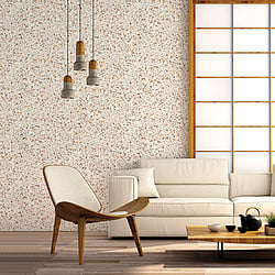 Galerie Wallcoverings Product Code: 7372 - Evergreen Wallpaper Collection Galerie Wallcoverings Product Code 7372 - Evergreen Wallpaper Collection - Copper Grey Mica Colours - Terrazzo Design