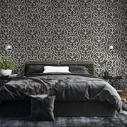 Galerie Wallcoverings Product Code: 81256 - Urban Classics Wallpaper Collection Galerie Wallcoverings Product Code 81256 - Urban Classics Wallpaper Collection - Mayfair / Loft Damask Flock Design