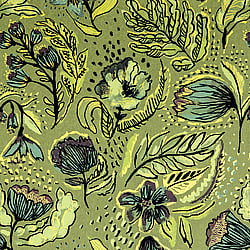 Galerie Wallcoverings Product Code: 81330 - Pepper Wallpaper Collection Galerie Wallcoverings Product Code 81330 - Pepper Wallpaper Collection - Green Pepper Colours - Wild Garden Design