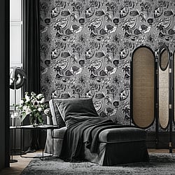 Galerie Wallcoverings Product Code: 81335 - Pepper Wallpaper Collection Galerie Wallcoverings Product Code 81335 - Pepper Wallpaper Collection - Black Cumin Colours - Wild Garden Design