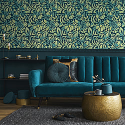Galerie Wallcoverings Product Code: 81337 - Pepper Wallpaper Collection Galerie Wallcoverings Product Code 81337 - Pepper Wallpaper Collection - Green Pepper Colours - Brussels Lace Design
