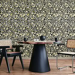 Galerie Wallcoverings Product Code: 81341 - Pepper Wallpaper Collection Galerie Wallcoverings Product Code 81341 - Pepper Wallpaper Collection - Mustard Colours - Brussels Lace Design