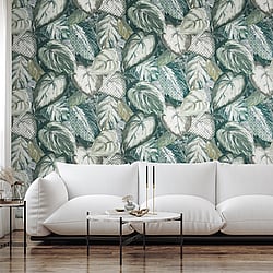 Galerie Wallcoverings Product Code: 81344 - Pepper Wallpaper Collection Galerie Wallcoverings Product Code 81344 - Pepper Wallpaper Collection - Green Pepper Colours - Ficus Design