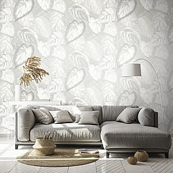 Galerie Wallcoverings Product Code: 81347 - Pepper Wallpaper Collection Galerie Wallcoverings Product Code 81347 - Pepper Wallpaper Collection - Sea Salt Colours - Ficus Design
