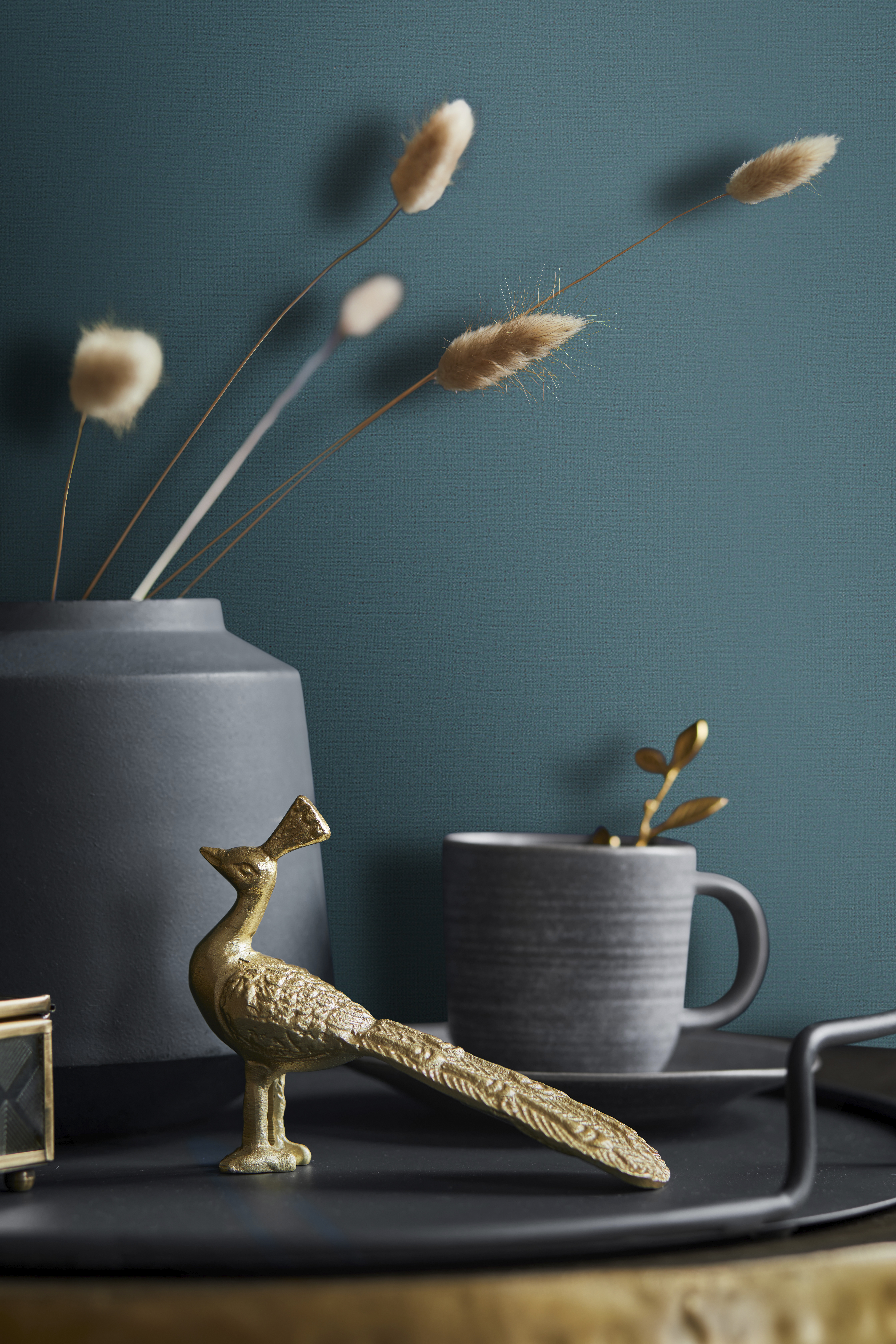Galerie Wallcoverings Product Code 82351 - New Textures Wallpaper Collection - Turquoise Colours - Fabric Effect Design