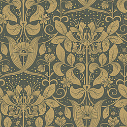 Galerie Wallcoverings Product Code: 83125 - Hjarterum Wallpaper Collection Galerie Wallcoverings Product Code 83125 - Hjarterum Wallpaper Collection - Dark green Colours - Berit Design