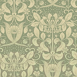 Galerie Wallcoverings Product Code: 83126 - Hjarterum Wallpaper Collection Galerie Wallcoverings Product Code 83126 - Hjarterum Wallpaper Collection - Green Colours - Berit Design
