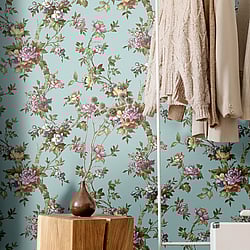 Galerie Wallcoverings Product Code: 84002 - Cottage Chic Wallpaper Collection Galerie Wallcoverings Product Code 84002 - Cottage Chic Wallpaper Collection - Light Blue Colours - Ramo Edra Design