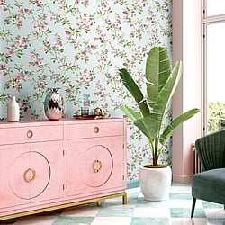 Galerie Wallcoverings Product Code: 84006 - Cottage Chic Wallpaper Collection Galerie Wallcoverings Product Code 84006 - Cottage Chic Wallpaper Collection - Tiffany Colours - Ramabe Edra Design