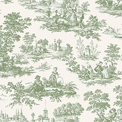 Galerie Wallcoverings Product Code: 84045 - Cottage Chic Wallpaper Collection Galerie Wallcoverings Product Code 84045 - Cottage Chic Wallpaper Collection - Green Colours - Paesaggio Barocco Design