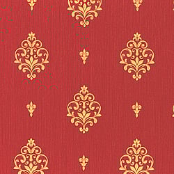 Galerie Wallcoverings Product Code: 91805 - Neapolis 3 Wallpaper Collection Galerie Wallcoverings Product Code 91805 - Neapolis 3 Wallpaper Collection - Red Gold Colours - Medallion Uno Design