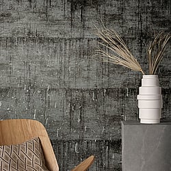Galerie Wallcoverings Product Code: 95025 - Natural Opulence Wallpaper Collection Galerie Wallcoverings Product Code 95025 - Natural Opulence Wallpaper Collection - Black Colours - This aged concrete effect wallpaper is the perfect choice if you want to bring a room up to date in a dramatic way. With a subtle emboss to create some structural depth, it comes in an on-trend black and silver colourway. Drawing on the textures of, and resembling the stippled texture of ancient plasterwork or faded limestone, this unusual wallpaper will be a warming welcome to your home. This will be perfect on all four walls or can be accompanied by a complementary wallpaper. Design