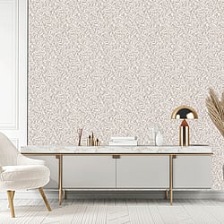 Galerie Wallcoverings Product Code: 95067 - Vault Wallpaper Collection Galerie Wallcoverings Product Code 95067 - Vault Wallpaper Collection - Pearl Colours - A great choice for adding texture and interest to a room. This wallpaper style is made to mimic a dense wall of uniform leaves, creating a three-dimensional look which lets the beautiful linework and tonal differences shine through. A stylish way to update any of the rooms in your home. Design
