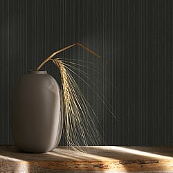Galerie Wallcoverings Product Code: 95068 - Air Wallpaper Collection Galerie Wallcoverings Product Code 95068 - Air Wallpaper Collection - Black Colours - A textured effect stripe wallcovering, featuring fine irregular lines emulating silky threads in a fabulous black colourway. Hang vertically or horizontally for a sophisticated, regal look. Design