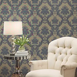 Galerie Wallcoverings Product Code: 95104 - Ornamenta 2 Wallpaper Collection Galerie Wallcoverings Product Code 95104 - Ornamenta 2 Wallpaper Collection - Dark Beige Grey Colours - Classic Damask Design