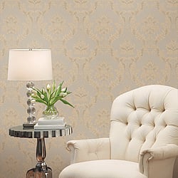 Galerie Wallcoverings Product Code: 95121 - Ornamenta 2 Wallpaper Collection Galerie Wallcoverings Product Code 95121 - Ornamenta 2 Wallpaper Collection - Grey Beige Colours - Classic Damask Design