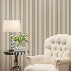 Galerie Wallcoverings Product Code: 95214 - Ornamenta 2 Wallpaper Collection Galerie Wallcoverings Product Code 95214 - Ornamenta 2 Wallpaper Collection - Blue Colours - Classic Stripe Design