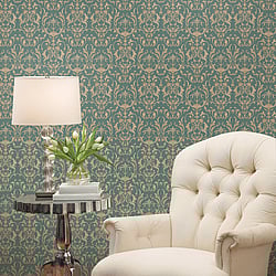 Galerie Wallcoverings Product Code: 95503 - Ornamenta 2 Wallpaper Collection Galerie Wallcoverings Product Code 95503 - Ornamenta 2 Wallpaper Collection - Blue Colours - Toscano Damask Design