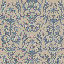 Galerie Wallcoverings Product Code: 95546 - Ornamenta 2 Wallpaper Collection Galerie Wallcoverings Product Code 95546 - Ornamenta 2 Wallpaper Collection - Beige Blue Colours - Toscano Damask Design