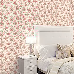 Galerie Wallcoverings Product Code: AB27657 - Abby Rose 3 Wallpaper Collection Galerie Wallcoverings Product Code AB27657 - Abby Rose 3 Wallpaper Collection - Red Ochre Colours - Toile Design