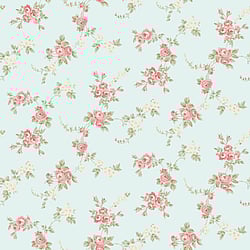 Galerie Wallcoverings Product Code: AB27659 - Abby Rose 3 Wallpaper Collection Galerie Wallcoverings Product Code AB27659 - Abby Rose 3 Wallpaper Collection - Turquoise Red Green Colours - Chic Rose Design