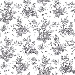 Galerie Wallcoverings Product Code: AB42413 - Abby Rose 3 Wallpaper Collection Galerie Wallcoverings Product Code AB42413 - Abby Rose 3 Wallpaper Collection - Black Colours - Toile Design