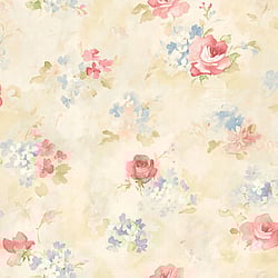 Galerie Wallcoverings Product Code: AB42418 - Abby Rose 3 Wallpaper Collection Galerie Wallcoverings Product Code AB42418 - Abby Rose 3 Wallpaper Collection - Pink Blue Cream Colours - Morning Dew Design