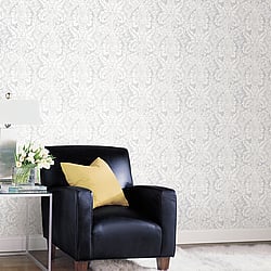 Galerie Wallcoverings Product Code: AB42424 - Abby Rose 3 Wallpaper Collection Galerie Wallcoverings Product Code AB42424 - Abby Rose 3 Wallpaper Collection - Grey Colours - Valentine Damask Design