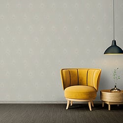 Galerie Wallcoverings Product Code: AC60003 - Absolutely Chic Wallpaper Collection Galerie Wallcoverings Product Code AC60003 - Absolutely Chic Wallpaper Collection - Beige Grey Metallic Colours - Peacock Feather Motif Design