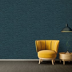 Galerie Wallcoverings Product Code: AC60016 - Absolutely Chic Wallpaper Collection Galerie Wallcoverings Product Code AC60016 - Absolutely Chic Wallpaper Collection - Blue Black Colours - Cherry Blossom Motif Design