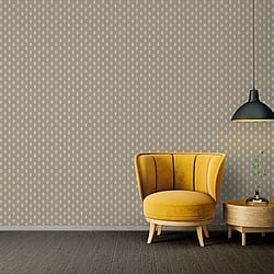 Galerie Wallcoverings Product Code: AC60024 - Absolutely Chic Wallpaper Collection Galerie Wallcoverings Product Code AC60024 - Absolutely Chic Wallpaper Collection - Beige Grey Metallic Colours - Art Deco Style Geometric Motif Design