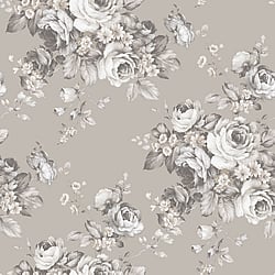 Galerie Wallcoverings Product Code: AF37701 - Abby Rose 4 Wallpaper Collection Galerie Wallcoverings Product Code AF37701 - Abby Rose 4 Wallpaper Collection - Grey Black Colours - Grand Floral Design