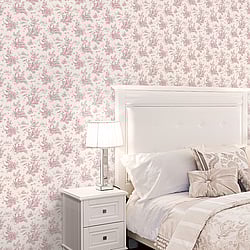 Galerie Wallcoverings Product Code: AF37705 - Abby Rose 4 Wallpaper Collection Galerie Wallcoverings Product Code AF37705 - Abby Rose 4 Wallpaper Collection - Plum Cream Colours - Toile Design