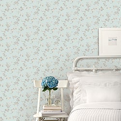 Galerie Wallcoverings Product Code: AF37706 - Abby Rose 4 Wallpaper Collection Galerie Wallcoverings Product Code AF37706 - Abby Rose 4 Wallpaper Collection - Turquoise Grey Colours - Chic Rose Design
