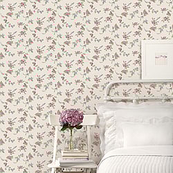 Galerie Wallcoverings Product Code: AF37707 - Abby Rose 4 Wallpaper Collection Galerie Wallcoverings Product Code AF37707 - Abby Rose 4 Wallpaper Collection - Plum Grey Blue Colours - Chic Rose Design