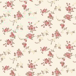 Galerie Wallcoverings Product Code: AF37708 - Abby Rose 4 Wallpaper Collection Galerie Wallcoverings Product Code AF37708 - Abby Rose 4 Wallpaper Collection - Red Cream Green Colours - Chic Rose Design