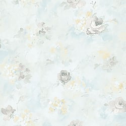 Galerie Wallcoverings Product Code: AF37709 - Abby Rose 4 Wallpaper Collection Galerie Wallcoverings Product Code AF37709 - Abby Rose 4 Wallpaper Collection - Turquoise Grey Cream Colours - Morning Dew Design