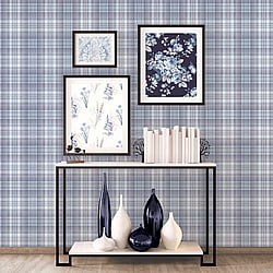 Galerie Wallcoverings Product Code: AF37718 - Abby Rose 4 Wallpaper Collection Galerie Wallcoverings Product Code AF37718 - Abby Rose 4 Wallpaper Collection - Blue Navy Colours - Check Plaid Design