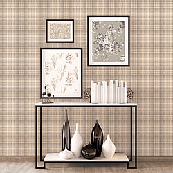Galerie Wallcoverings Product Code: AF37721 - Abby Rose 4 Wallpaper Collection Galerie Wallcoverings Product Code AF37721 - Abby Rose 4 Wallpaper Collection - Beige Grey Colours - Check Plaid Design