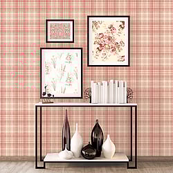Galerie Wallcoverings Product Code: AF37722 - Abby Rose 4 Wallpaper Collection Galerie Wallcoverings Product Code AF37722 - Abby Rose 4 Wallpaper Collection - Red Beige Colours - Check Plaid Design