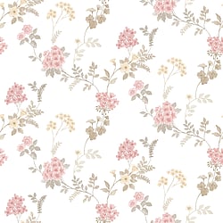 Galerie Wallcoverings Product Code: AF37732 - Abby Rose 4 Wallpaper Collection Galerie Wallcoverings Product Code AF37732 - Abby Rose 4 Wallpaper Collection - Pink Khaki Grey Colours - Fern Floral Design