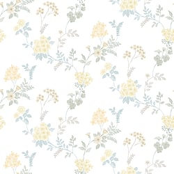 Galerie Wallcoverings Product Code: AF37733 - Abby Rose 4 Wallpaper Collection Galerie Wallcoverings Product Code AF37733 - Abby Rose 4 Wallpaper Collection - Yellow Turquoise Colours - Fern Floral Design