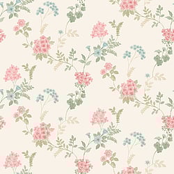 Galerie Wallcoverings Product Code: AF37734 - Abby Rose 4 Wallpaper Collection Galerie Wallcoverings Product Code AF37734 - Abby Rose 4 Wallpaper Collection - Pink Green Blue Colours - Fern Floral Design