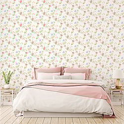 Galerie Wallcoverings Product Code: AF37735 - Abby Rose 4 Wallpaper Collection Galerie Wallcoverings Product Code AF37735 - Abby Rose 4 Wallpaper Collection - Pink Green Yellow Colours - Fern Floral Design