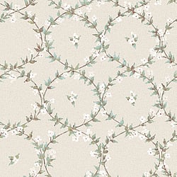 Galerie Wallcoverings Product Code: AF37745 - Abby Rose 4 Wallpaper Collection Galerie Wallcoverings Product Code AF37745 - Abby Rose 4 Wallpaper Collection - Turquoise Beige Plum Colours - Floral Laurel Design