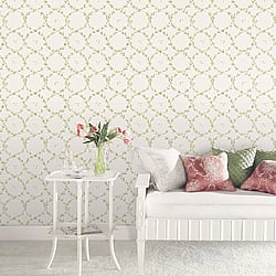 Galerie Wallcoverings Product Code: AF37746 - Abby Rose 4 Wallpaper Collection Galerie Wallcoverings Product Code AF37746 - Abby Rose 4 Wallpaper Collection - Green Light Grey Colours - Floral Laurel Design