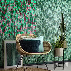 Galerie Wallcoverings Product Code: AM30020 - Amazonia Wallpaper Collection Galerie Wallcoverings Product Code AM30020 - Amazonia Wallpaper Collection - Green Colours - Feathers Design
